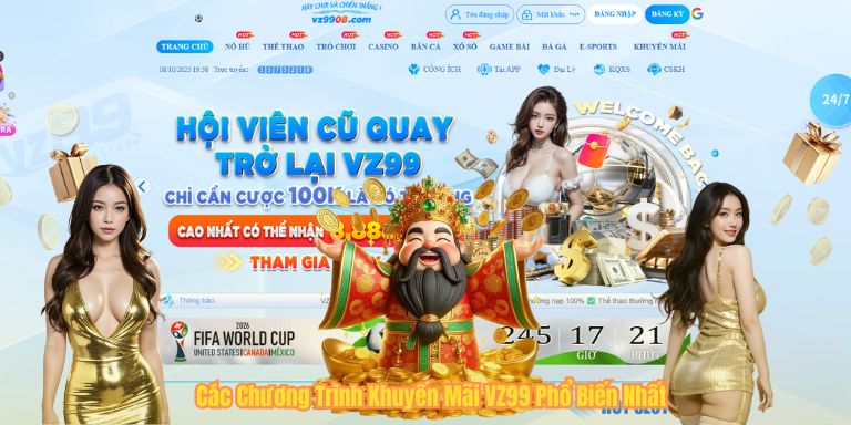 Các Chương Trình Khuyến Mãi VZ99 Phổ Biến Nhất