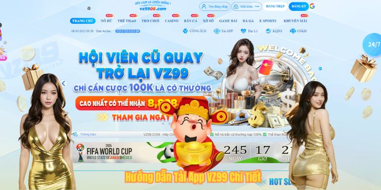 Hướng Dẫn Tải App VZ99 Chi Tiết