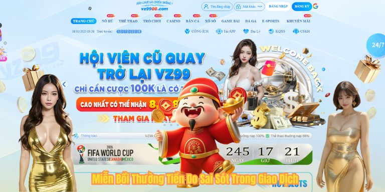 Miễn Bồi Thường Tiền Do Sai Sót Trong Giao Dịch