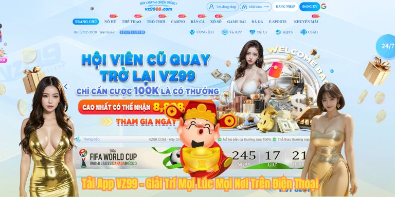 Tải App VZ99 – Giải Trí Mọi Lúc Mọi Nơi Trên Điện Thoại