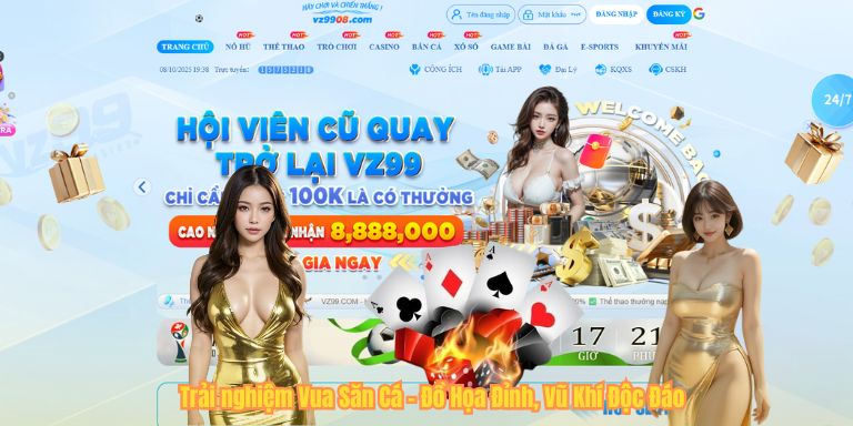 Top Game Bắn Cá Hot – Đỉnh Cao Trải Nghiệm Săn Cá Đầy Hấp Dẫn Trải nghiệm Vua Săn Cá – Đồ Họa Đỉnh, Vũ Khí Độc Đáo